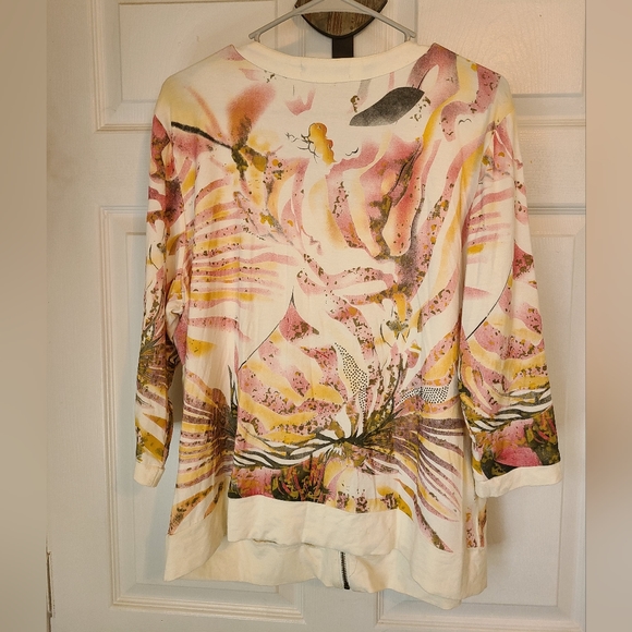 Travel Elegance Woman's Long Sleeve Full Zip Sweater - Picture 13 of 16